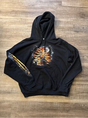 Black Kings Island Haunt 2009 Hoodie Size Large